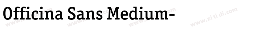 Officina Sans Medium字体转换